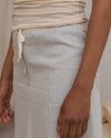 BASERANGE French ARTHUR light-colored denim skirt BAS-SKAR-DE-SU25-ECRU